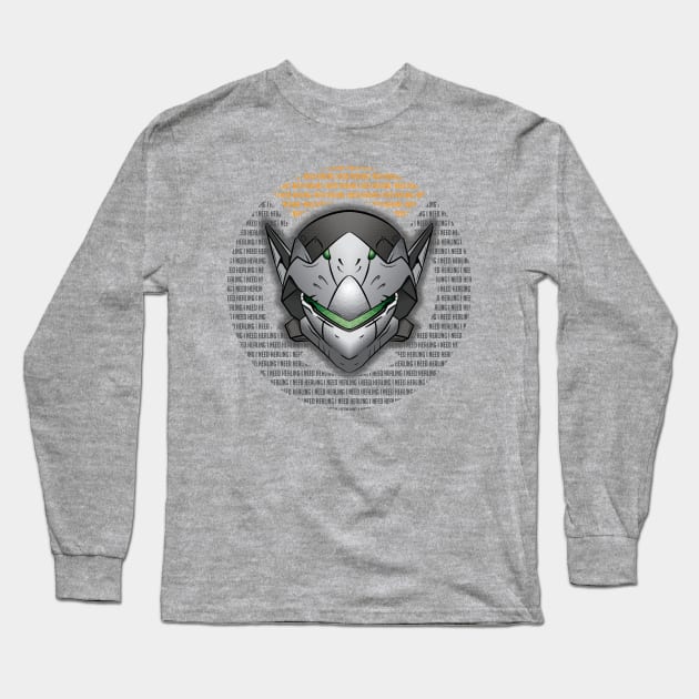 I Need Healing Long Sleeve T-Shirt by SkyewayStudios